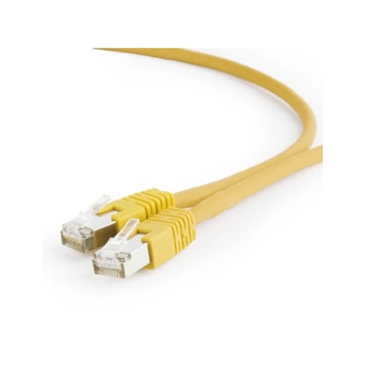 Gembird RJ45 CAT6A FTP M / M adatkábel 1m sárga LSZH