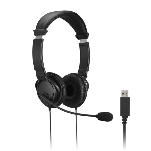 KENSINGTON HIFI USB HEADPHONES WITH MIC AND VOLUME CONTROL BUTT