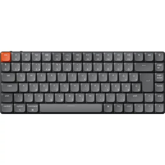 Keychron K3 Max Bluetooth / vezeték nélküli magyar low profile Gateron mechanical 2.0 red mech. bill.(Bontott!)