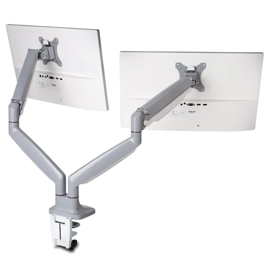 Javítsd a testtartást és támogasd a nyak, valamint a váll kényelmét a monitorok megfelelő beállításával a Kensington SmartFitTM One-Touch monitortartó kar segítségével. A kényelmes és hatékonyabb munkavégzést biztosító SmartFitTM One-Touch monitorkarral a