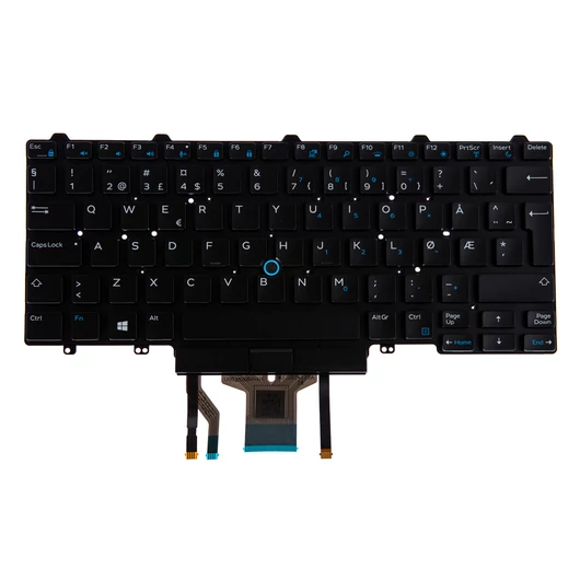 N/B KBD LAT 5540 NORWEGIAN LAYOUT 100 KEYS BACKLIT
