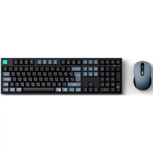 Keychron B36 Bluetooth / vezeték nélküli magyar Scissor Switch mechanikus billentyűzet + egér fekete-szürke