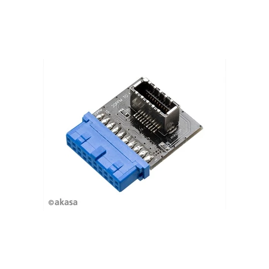 Kábel USB Átalakító Akasa USB 3.0 (20-Pin) - Mini (20-Pin) Előlapi USB Type-C