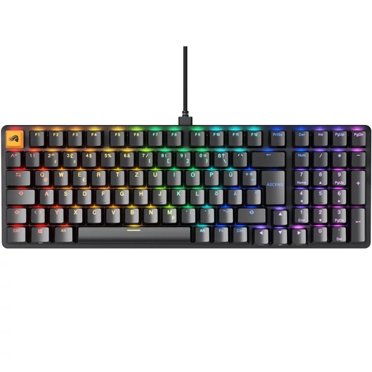 Billentyűzet Glorious PC Gaming Race GMMK 2 Full-Size Fox Swithc DE-kiosztás Fekete