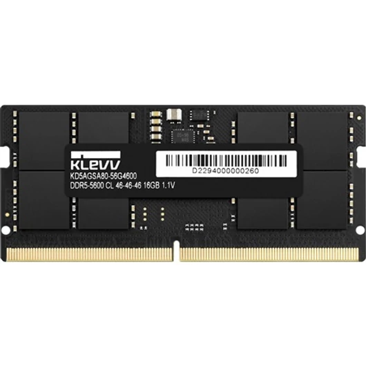 KLEVV 32GB 5600MT / s DDR5 - SODIMM memória CL46 OEM