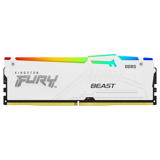 16GB DDR5 5200MT/S CL40 DIMM (KIT OF 2) FURY BEAST WHITE RGB