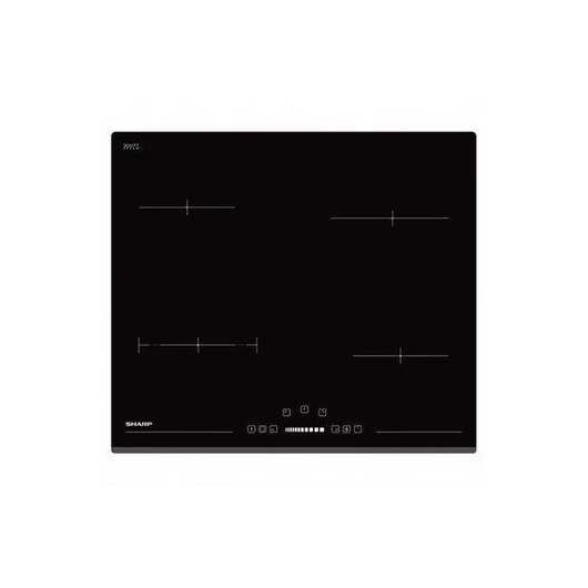 SHARP KH-6V08BS00-EU beépíthető kerámia lap, 60 cm, touch control, timer, automata kikapcsolás, maradék idő kijelzés