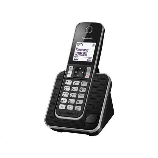 Panasonic KX-TGD310PDB DECT vezetéknélküli telefon fekete-ezüst