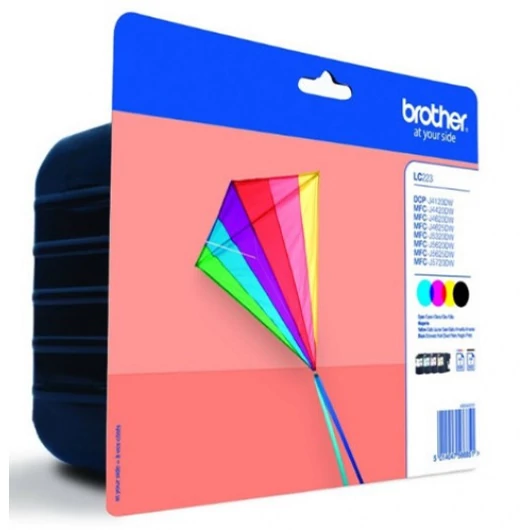 Brother LC223BKCMY Tintapatron csomag BKCMY 11 ml + 3*5,9 ml Brother