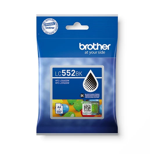 Brother LC552BK Tintapatron Black 12,5 ml 550 oldal kapacitás Brother
