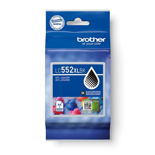 Brother LC552XLBK Tintapatron Black 60 ml 3.000 oldal kapacitás Brother