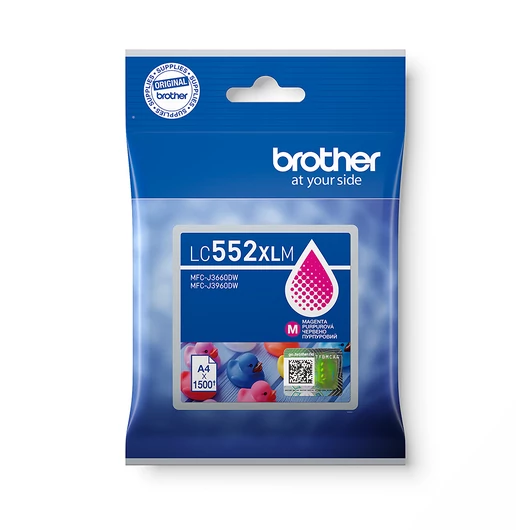 Brother LC552XLM Tintapatron Magenta 16,5 ml 1.500 oldal kapacitás Brother