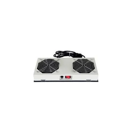 Lande 2 ventilátoros rackbe szerelhető ventilátor egység szürke