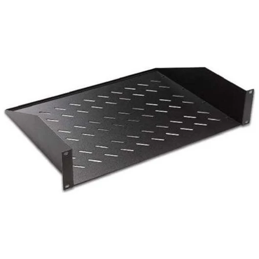 Lande 2 ponton rögzíthető 1U 19" rack tálca fekete