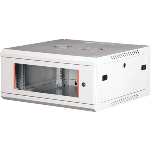 Lande PROlineB 600x600 lapraszerelt 4U 19" fali rack szekrény szürke