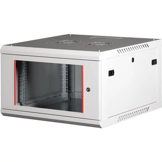 Lande PROlineB 600x600 lapraszerelt 6U 19" fali rack szekrény szürke