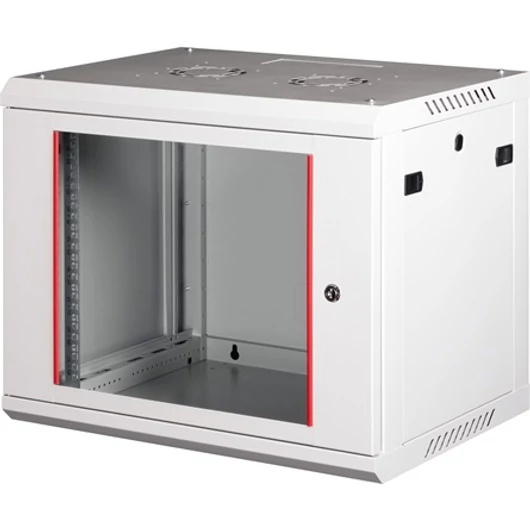 Lande PROlineB 600x450 lapraszerelt 9U 19" fali rack szekrény szürke