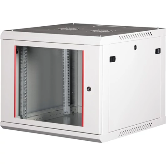 Lande PROlineB 600x600 lapraszerelt 9U 19" fali rack szekrény szürke