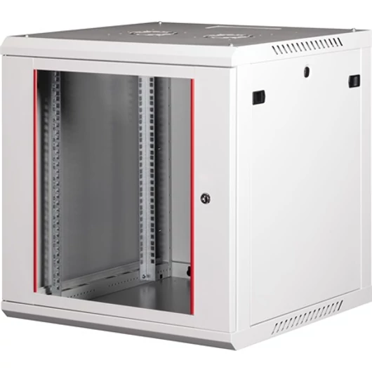 Lande PROlineB 600x600 lapraszerelt 12U 19" fali rack szekrény szürke