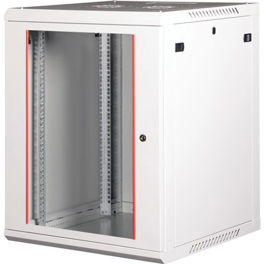 Lande PROlineB 600x600 lapraszerelt 15U 19" fali rack szekrény szürke