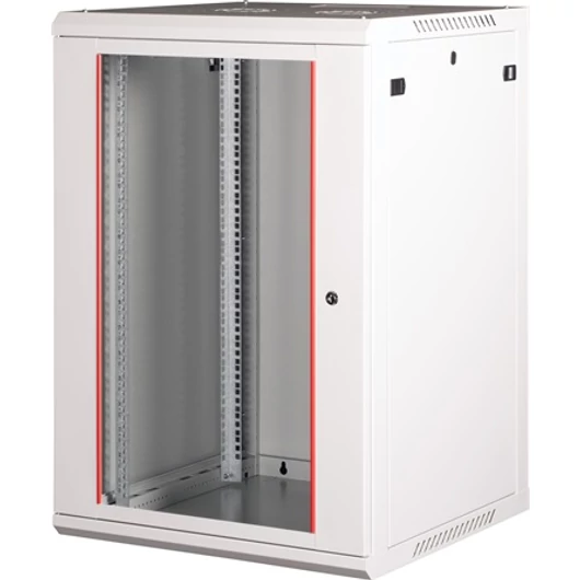 Lande PROlineB 600x600 lapraszerelt 18U 19" fali rack szekrény szürke