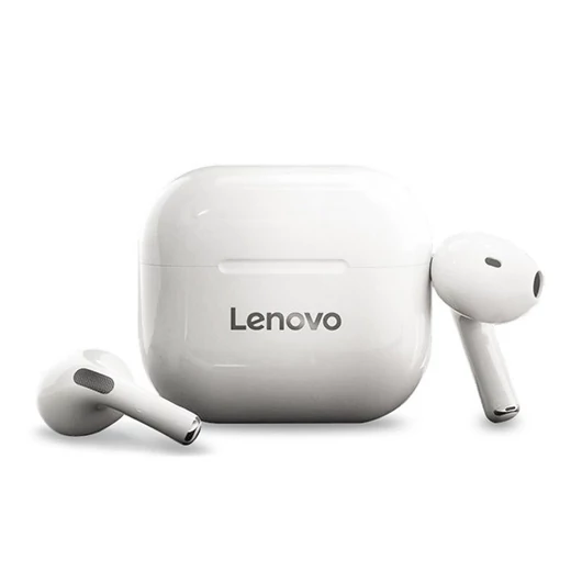 LENOVO LIVEPODS LP40 bluetooth fülhallgató SZTEREO (v5.0, TWS, mikrofon, zajszűrő + töltőtok) FEHÉR (LP40_W)