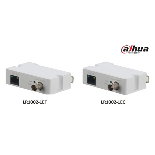 Dahua Ethernet over Coax (EOC) konverter(vevő) - LR1002-1EC (1x RJ45 10 / 100, 1x BNC, PoE támogatás)