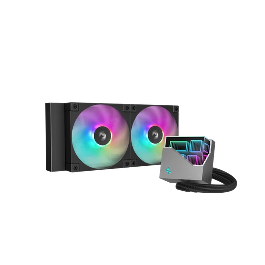 DeepCool CPU Water Cooler - LT240 ARGB (max 19dB; max. 145,86 m3 / h; 2x12cm)