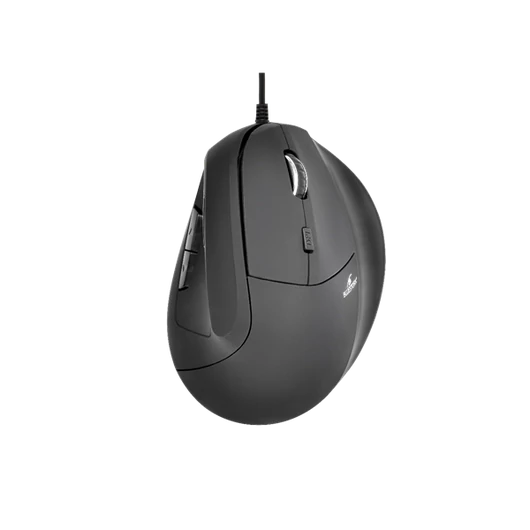 Bluestork Egér - M-W-ERGO (Ergonomic, Rechargeable, 2.4G, 7200 DPI, optikai, fekete)