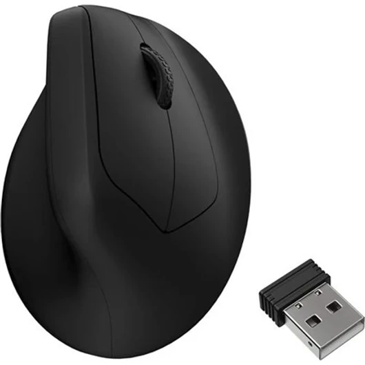 Keychron Keychron M5 Wireless Ergonomic Mouse, fekete