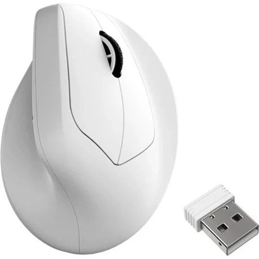 Keychron Keychron M5 Wireless Ergonomic Mouse, fehér