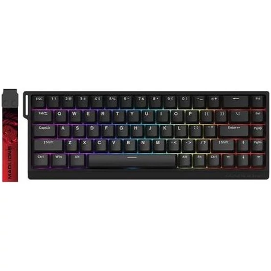 FGG MAD 68 HE FLAGSHIP USB angol gaming Magnetic Amber Pro mechanikus billentyűzet fekete