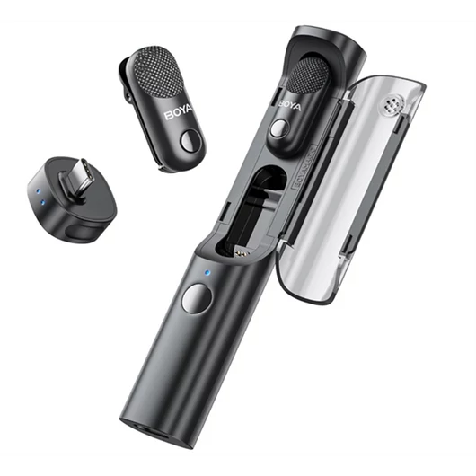 BOYA Mikrofon - Magic-05 (Vezeték nélküli, fekete, 2TX + 1RX, USB-C)