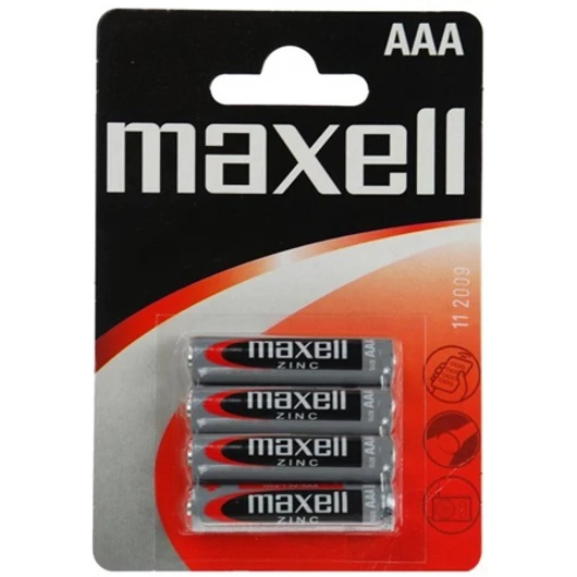 Maxell féltartós AAA (LR03) alkáli elem 4db