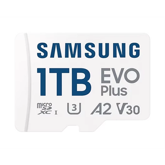 Samsung MicroSD kártya - 1TB MB-MC1T0SA / EU (EVO PLUS, microSDXC, UHS-I, R160, adapter, 1TB)