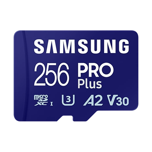 Samsung MicroSD kártya - 256GB MB-MD256SA / EU (PRO PLUSZ, USH-I, R180 / W130, adapter, 256GB)