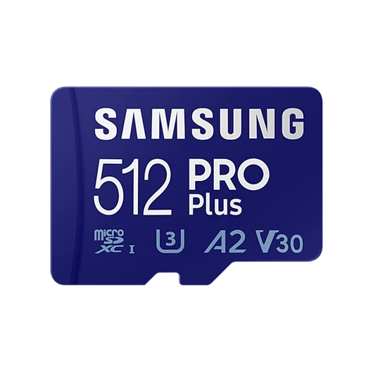 Samsung MicroSD kártya - 512GB MB-MD512KA / EU (PRO PLUS, UHS-I, R160 / W120, adapter, 512GB)