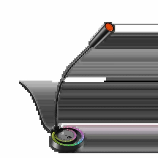 Mikrofon Meetion MC14 vezetékes RGB gamer USB mikrofon (fekete)