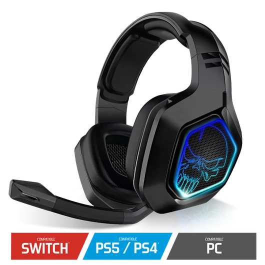 Spirit of Gamer Wireless Fejhallgató - MIC-XH900 (MultiPlatform, mikrofon, hangerőszabályzó, nagy-párnás, fekete)