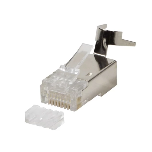 RJ45 csatlakozó Cat6, Cat6A, Cat7, Cat7A kábelre, árnyékolt, 50db / csomag