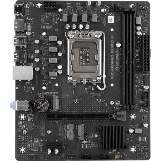 Maxsun Alaplap - Intel MS-CHALLENGER B760M-H WIFI s1700 (B760, mATX, 2xDDR4 3200MHz, 2xSATA3, 2xM.2, HDMI, DP)