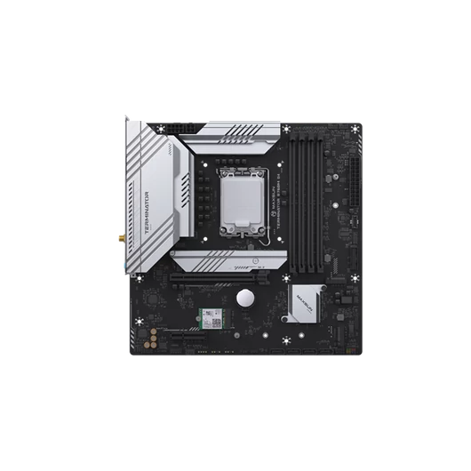 Maxsun Alaplap - Intel MS-TERMINATOR B760M D4 WIFI V2 s1700 (B760, mATX, 4xDDR4 3200MHz, 4xSATA3, 3xM.2, HDMI, DP)