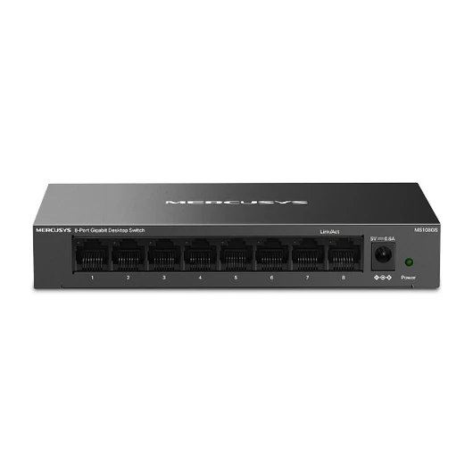 Mercusys Switch - MS108GS (8 port 1Gbps; fém ház)