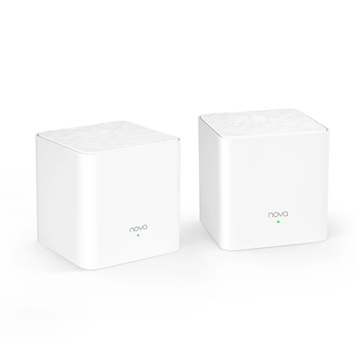 Tenda Mesh WiFi AC1200 - Nova MW3 (2pack; 300Mbps 2,4GHz + 867Mbps 5GHz; 2port 100Mbps; 2x3dBi)