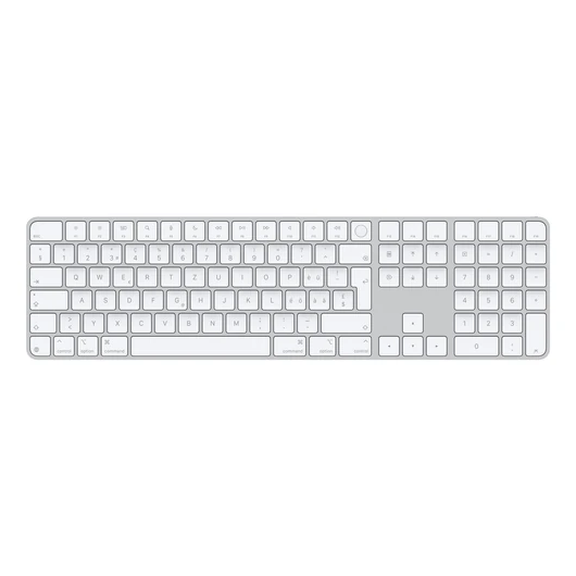 MAGIC KEYBOARD WITH TOUCH ID AND NUM KEY WHITE - SWISS