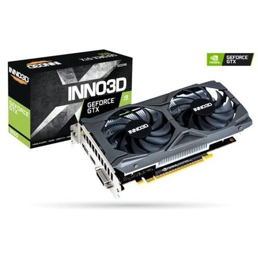 Inno3D GeForce GTX 1650 4GB TWIN X2 OC videokártya (N16502-04D6X-1720VA30)