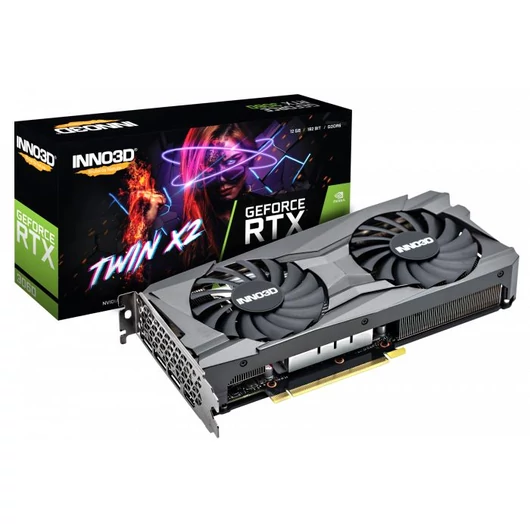 Inno3D GeForce RTX 3060 12GB Twin X2 videokártya (N30602-12D6-119032AH)