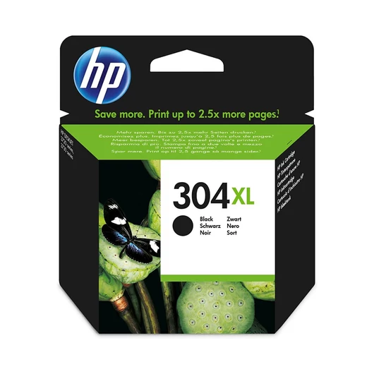 HP N9K08AE tintapatron fekete (304XL)