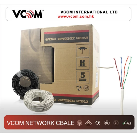 VCOM KÁBEL UTP CAT5E FALIKÁBEL 305M/DOB