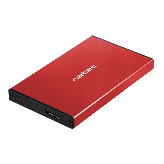 Natec Rhino Go 2,5" külső SATA mobil rack USB3.0 piros (NKZ-1279)